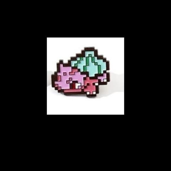 Pixel Art Enamel Pin Pokemon Bulbasaur - Picture 4 of 4
